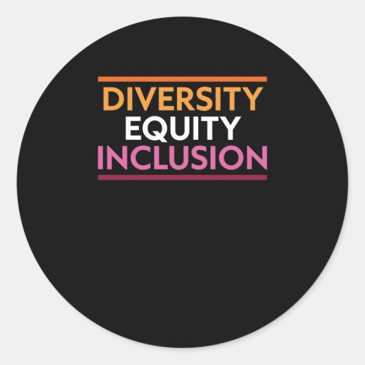 Sticker voor inclusie van diversiteit in aandelen (Voorkant)