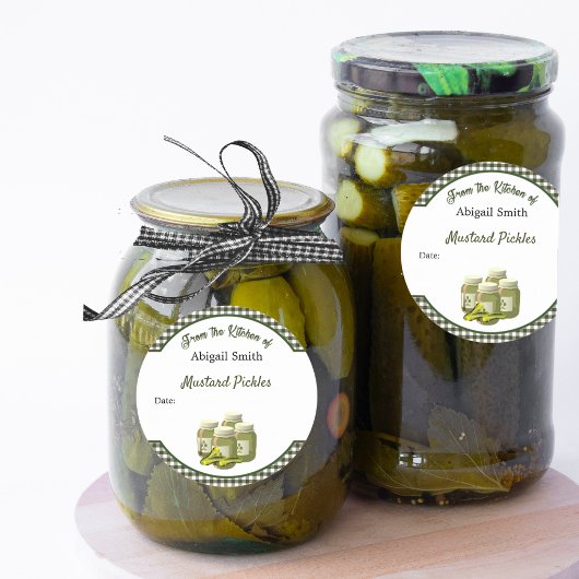 Sticker voor inmaakpot Pickles en Relish
