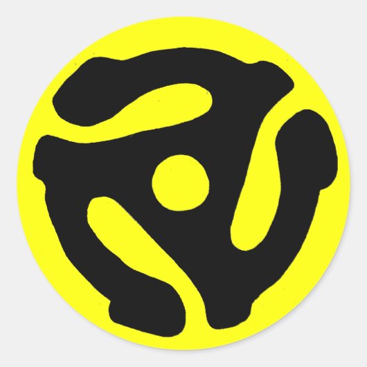 sticker voor invoegen van record met 45 rpm (Voorkant)