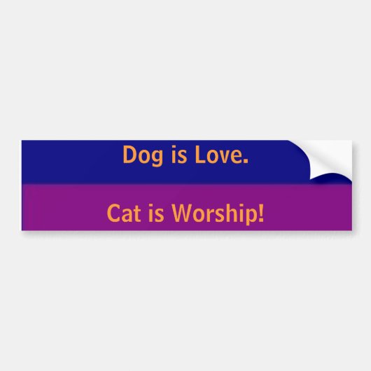 Sticker voor katten- en hondenliefhebbers (Voorkant)
