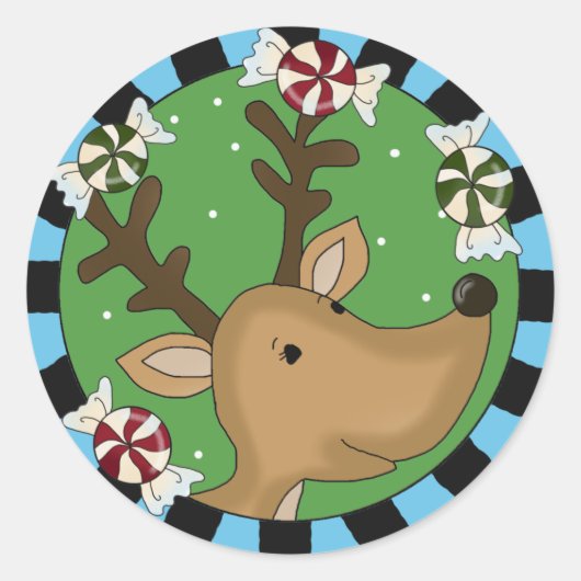 Sticker voor kerstfeestbeesten (Voorkant)