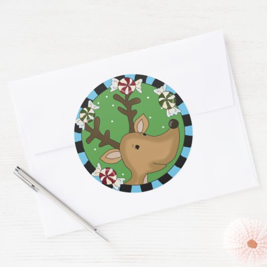 Sticker voor kerstfeestbeesten (Envelop)