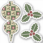 Sticker voor kerstquilt Contour (Voorkant)