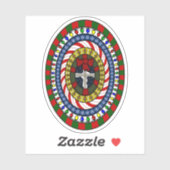 Sticker voor kerstviering (Vel)