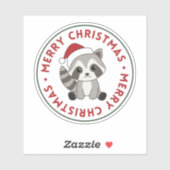 Sticker voor kerstwintervakantie met rotatie (Vel)