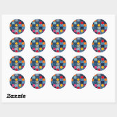 Sticker voor kinderfeestje (Vel)