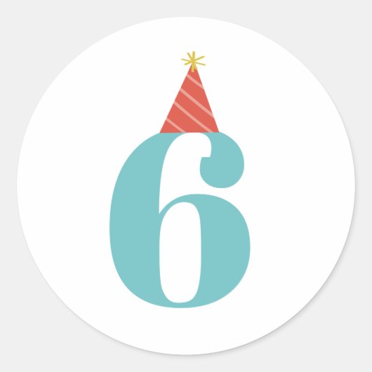 Sticker voor kinderverjaardagsleeftijd (Voorkant)