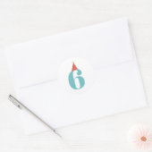 Sticker voor kinderverjaardagsleeftijd (Envelop)