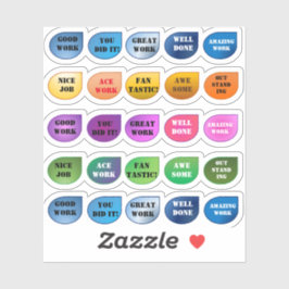 Sticker voor kleurrijke aanmoediging