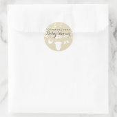 Sticker voor Love Birds Baby Shower (Tas)