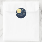 Sticker voor maan- en sterrenbabyshowerfeestje (Tas)