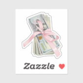 Sticker voor manifestatie van geld  (Vel)