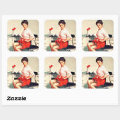 Sticker voor meisje (Vel)