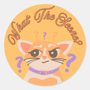 Sticker voor moderne katteliefhebber kat vader