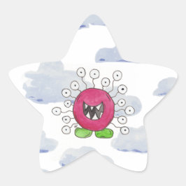 Sticker voor Monster Bash in de Wolken verjaardags