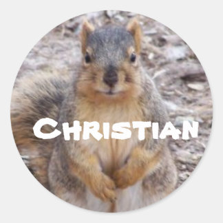 sticker voor naam: Christelijk