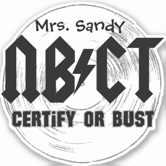 Sticker voor National Board Certified docent (Voorkant)