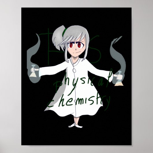 Sticker voor natuurkunde en scheikunde poster (Voorkant)