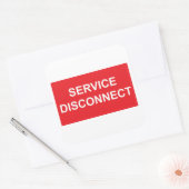 Sticker voor noodontkoppeling (Envelop)