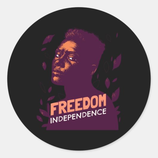 Sticker voor onafhankelijkheid en vrijheid (Voorkant)