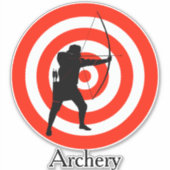 Sticker voor ontwerpcontrole boogschieten (Voorkant)