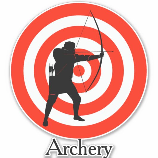Sticker voor ontwerpcontrole boogschieten (Voorkant)