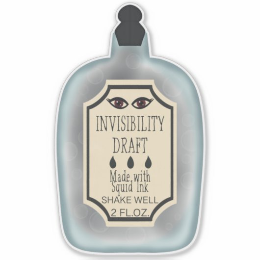 Sticker voor onzichtbaarheid (Voorkant)