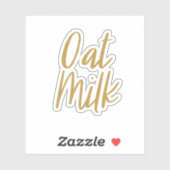 Sticker voor opslag van havermelk (Vel)