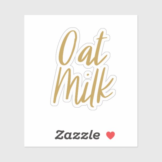 Sticker voor opslag van havermelk (Vel)