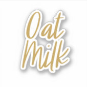 Sticker voor opslag van havermelk (Voorkant)