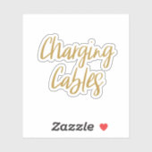 Sticker voor opslag van laadkabels (Vel)