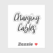 Sticker voor opslag van laadkabels (Vel)