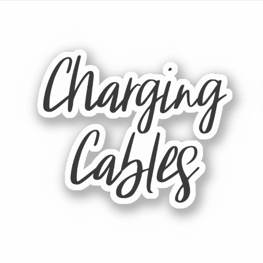 Sticker voor opslag van laadkabels (Voorkant)