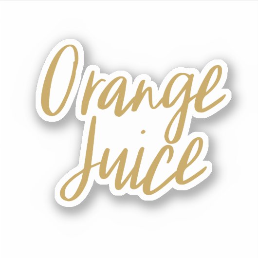 Sticker voor Oranje sapopslag (Voorkant)