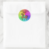 Sticker voor paarden en regenbogen, op maat gemaak (Tas)
