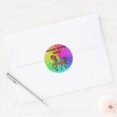 Sticker voor paarden en regenbogen, op maat gemaak (Envelop)