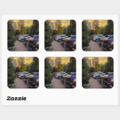 Sticker voor parkeren bij Sunset Calm – Aanpasbaar (Vel)