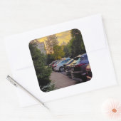 Sticker voor parkeren bij Sunset Calm – Aanpasbaar (Envelop)
