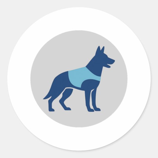 Sticker voor politie K9-eenheid hond (Voorkant)