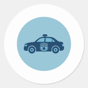 Sticker voor politieauto