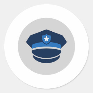 Sticker voor politiepet