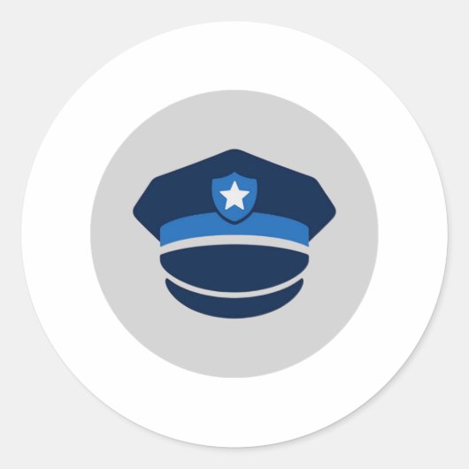 Sticker voor politiepet (Voorkant)