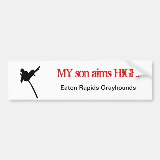 Sticker voor polsstokhoogspringers (Voorkant)