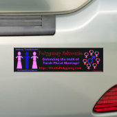 Sticker voor polygamie-aanhanger (Op auto)
