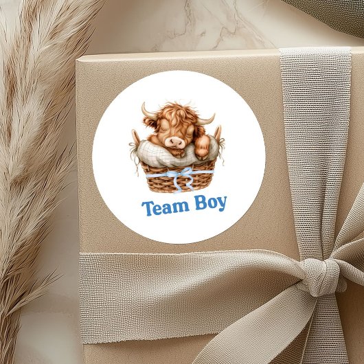 Sticker voor preppy stier of vaars team jongen