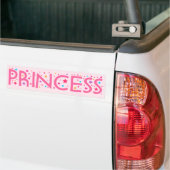 Sticker voor prinses bumper (Op Truck)