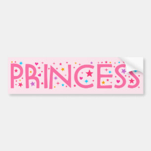 Sticker voor prinses bumper