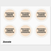 Sticker voor professionele chaoscoördinator (Vel)