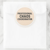Sticker voor professionele chaoscoördinator (Tas)