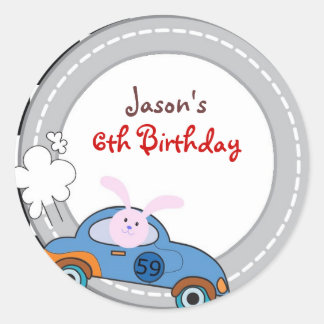 Sticker voor racer-ronde voor labels met een voord